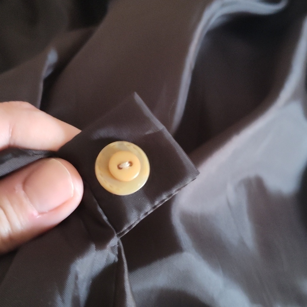 The Quacker Factory Womens Safari Suede Coat w/leather stitching Size Large - Picture 9 of 16